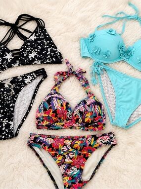 Marilyn Monroe Bikini Bundle | 2 Marilyn Monroe + 1 European Set | Size M